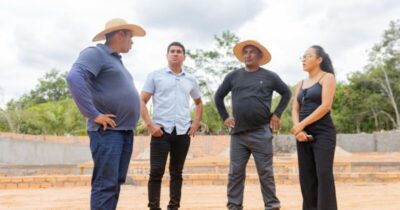 Gilson Lima inspeciona obras em São Romão, Santa Maria, Canta Galo e Castanheira