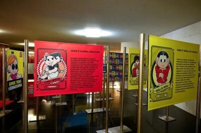 Mostra une protagonismo feminino a ilustrações de Maurício de Sousa