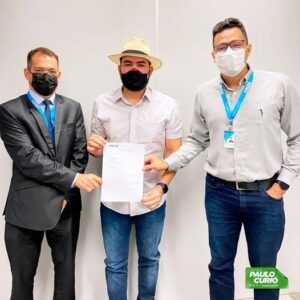 Turilândia – Paulo Curió assina ofício de ratificação para a implantação da agência da Caixa Econômica Federal no município
