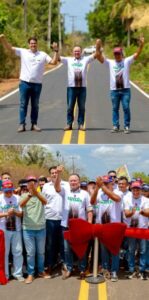 Brandão e Mecinho entregam estrada de Santana em São João Batista