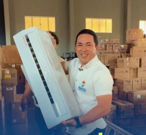 Prefeito André da RalpNet garante mais de 500 aparelhos de ar-condicionado para rede municipal de Pinheiro