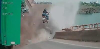Tragédia na Ponte do Estreito: Imagens inéditas revelam momento em que motociclista é “engolida” por desabamento