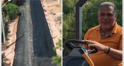 Prefeito Didi Moita acompanha obras no Loteamento Major