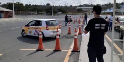 Detran retira baliza da prova de direção no Maranhão