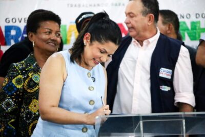 Deputada Solange Almeida participa da entrega do Restaurante Popular em Igarapé do Meio ao lado do governador Carlos Brandão