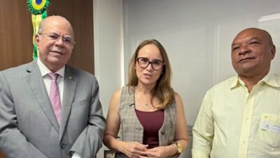 Hildo Rocha se reúne com a presidente do FNDE, Fernanda Pacobahyba