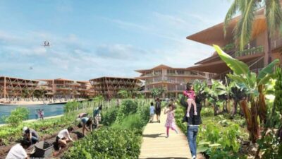 Imagine acordar em um bairro que flutua sobre a água