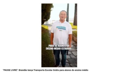 “PASSE LIVRE ESTUDANTIL”: Brandão lança Transporte Escolar Grátis para alunos do ensino médio da rede estadual