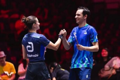 Hugo Calderano e Bruna Takahashi conquistam título inédito no tênis de mesa em Singapura