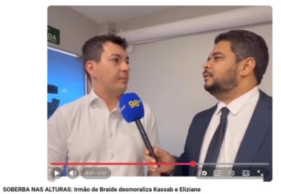 SOBERBA NAS ALTURAS: Irmão de Braide desmoraliza Gilberto Kassab e Eliziane Gama