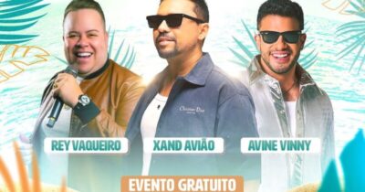 Réveillon do Maranhão terá shows de Xand Avião, Ávine Vinny e Rey Vaqueiro; veja programação