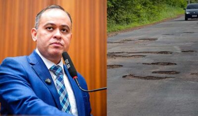 Deputado Catulé Júnior faz cobrança por serviço precário de recuperação da MA-034