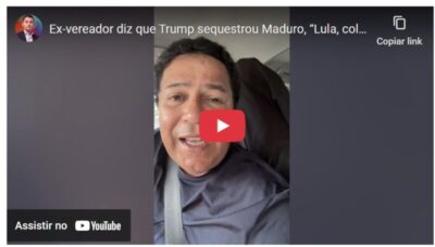 Ex-vereador por São Luís chama Trump de pedófilo e diz que EUA sequestrou Maduro, “Lula pelo amor de Deus, coloque mísseis nucleares no Brasil”