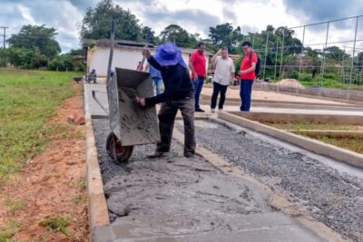 Obra do Centro Esportivo do Povoado Saco avança e já alcança 30%…