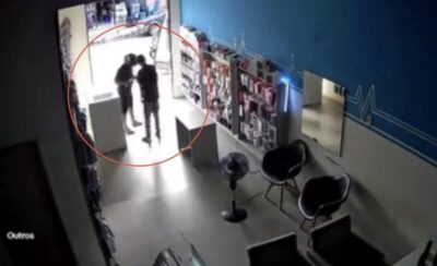 VÍDEO: Loja de celulares é assaltada no centro de Vargem Grande