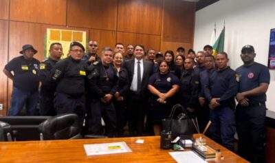 Júnior Lourenço recebe representantes da Guarda Municipal de…