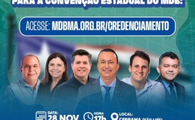 MDB reunirá milhares de líderes políticos em convenção estadual