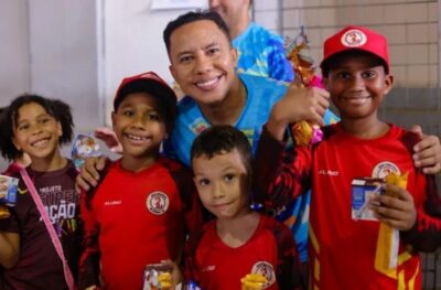 Encontro de Páscoa do Projeto SuperAção Kids reúne 300 crianças no IPEM