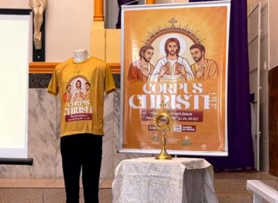 Paróquia de Nazaré apresenta identidade visual da Solenidade de Corpus Christi 2026 em Caxias