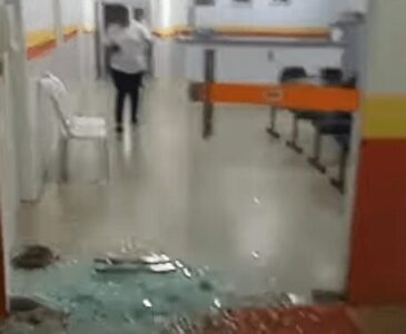 Paciente quebra portas de hospital no Maranhão após surto