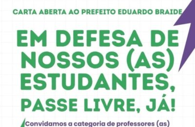Professores também aderem a protestos contra Braide por veto ao Passe Livre Estudantil
