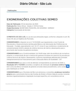 PRESENTE DE ANO NOVO: De uma vez só, prefeito Eduardo Braide exonera mais de 100 diretores adjuntos de escolas de São Luís