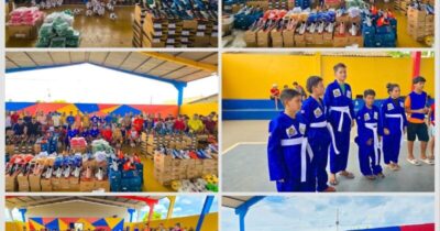 Prefeita Marlene entrega kits esportivos aos times que disputarão a Copa Rural 2025.