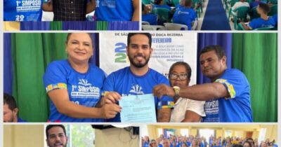 Prefeito Jacinto Neto participa do 1º Simpósio de Educadores 2026 em São Raimundo do Doca Bezerra