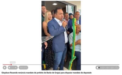 Gleydson Rezende renúncia mandato de prefeito de Barão de Grajaú para disputar mandato de deputado estadual