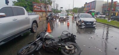 Engavetamento envolvendo cinco veículos deixa feridos perto do Elevado da Cohama, em São Luís