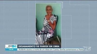 Parede de obra desaba sobre casa e mata idosa durante celebração de Natal no MA