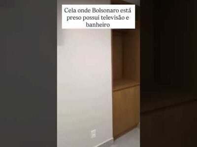 ASSIM É  MAMÃO : CELA DE BOLSONARO É MUITO MELHOR QUE O MEU QUARTO