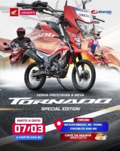 Itapecuru Mirim recebe lançamento da nova Tornado Special Edition da Honda