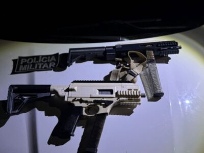 Polícia apreende submetralhadoras e prende suspeito de montar armas para venda em São Luís