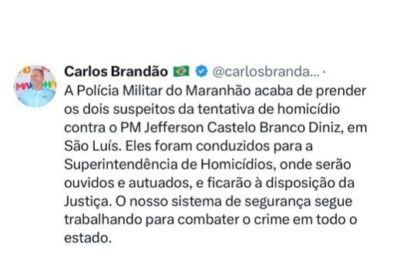 Presos suspeitos de tentar matar PM em borracharia em São Luís