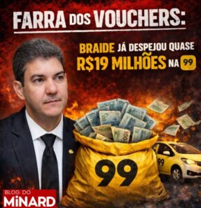 Braide já despejou quase R$ 19 milhões na 99 enquanto mantém subsídio de ônibus congelado