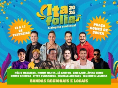 ItaFolia 2026 promete Carnaval para todos os públicos em Itapecuru Mirim