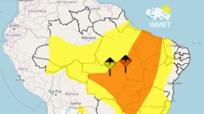 Todo o MA entra em alerta mais severo para chuvas até esta sexta, 17