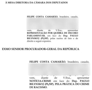Camarão ingressa com ação judicial e no Conselho de Ética contra Bilynskyj
