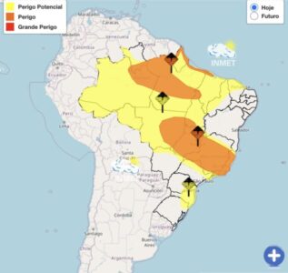 São Luís em alerta amarelo para risco de chuvas moderadas nesta sexta-feira (13)