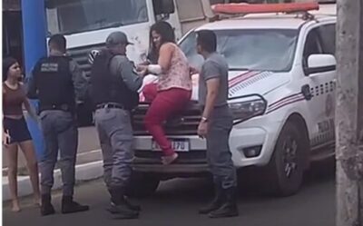 Esposa escala viatura em desespero para impedir prisão de vice-prefeito do MA após agressão