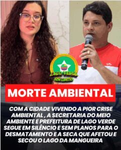 Omissão do poder público agrava desastre ambiental no Lago da Mangueira, em Lago Verde