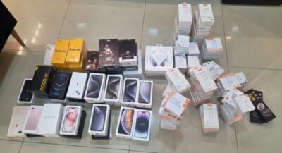 Operação da Receita Federal apreende eletrônicos sem nota fiscal no Shopping da Ilha