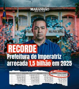 Imperatriz bate recorde de arrecadação sob Rildo Amaral, mas aumento bilionário reacende críticas sobre a “indústria da multa”