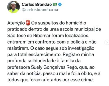Homicídios em escolas no MA: dois suspeitos morrem em confronto e outros são presos