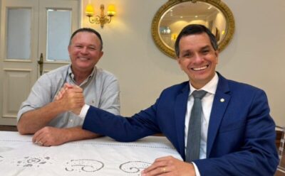 Ricardo Arruda e Carlos Brandão alinham início de obras em Grajaú