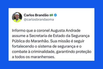 Brandão anuncia coronela Augusta Andrade na Segurança Pública