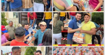 Prefeito Deibson Balé entrega mais de 6 mil cestas básicas em Trizidela do Vale