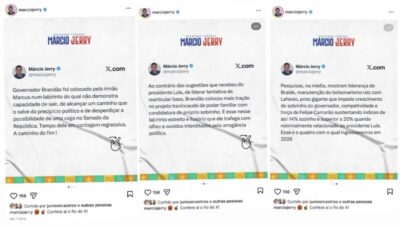 Marcio Jerry desativa comentários após arrancar Camarão de 3% e elevar para 20% em pesquisa imaginária