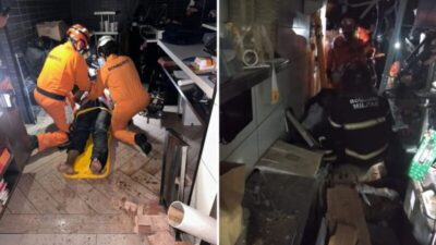 Teto desaba em lanchonete do McDonald’s em São Luís e deixa funcionária ferida